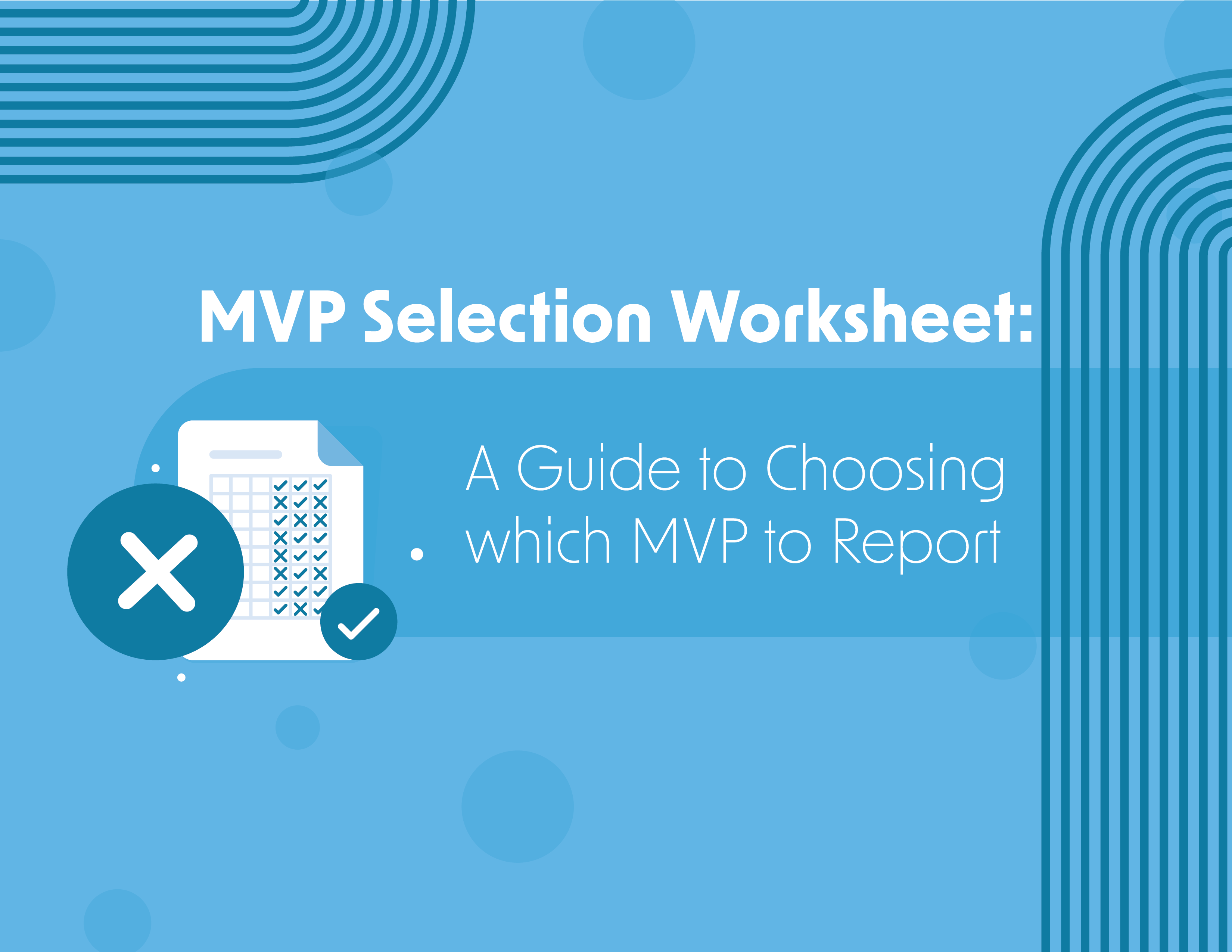 Mvp selection worksheet download
